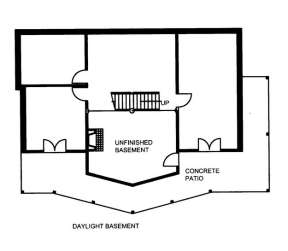 Basement Floor for House Plan #039-00553