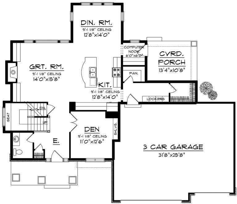 House Plan House Plan #20140 Drawing 1