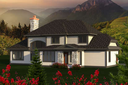 European House Plan #1020-00155 Elevation Photo