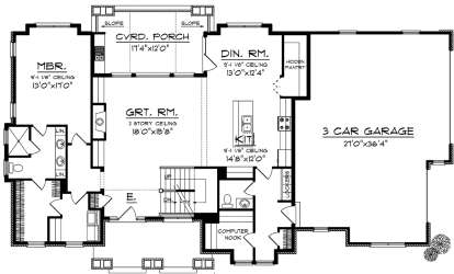 House Plan House Plan #20142 Drawing 1