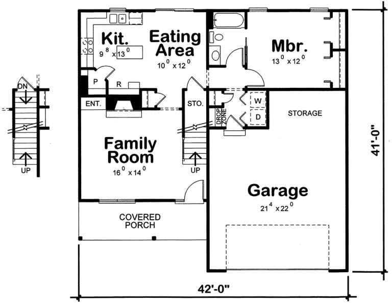 House Plan House Plan #20143 Drawing 1