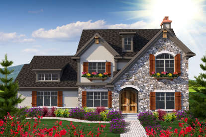 5 Bed, 4 Bath, 3103 Square Foot House Plan - #1020-00157