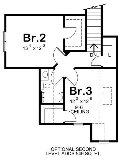Option 1 for House Plan #402-01556