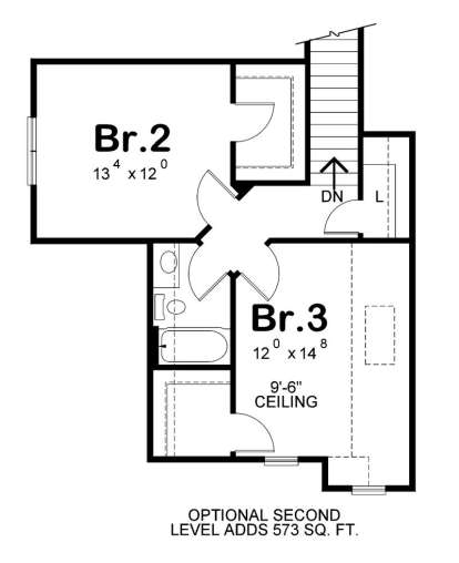 Option 2 for House Plan #402-01556