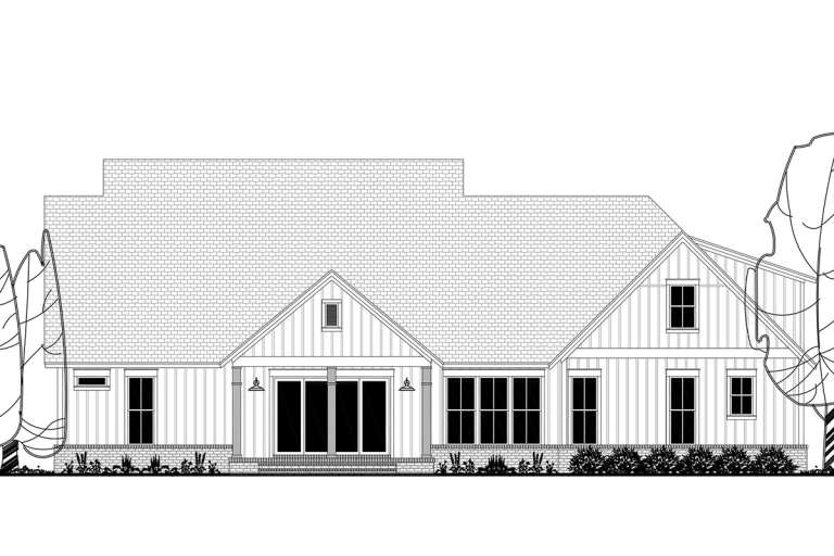 Modern Farmhouse House Plan #041-00179 Elevation Photo