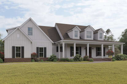 Modern Farmhouse House Plan #041-00179 Elevation Photo