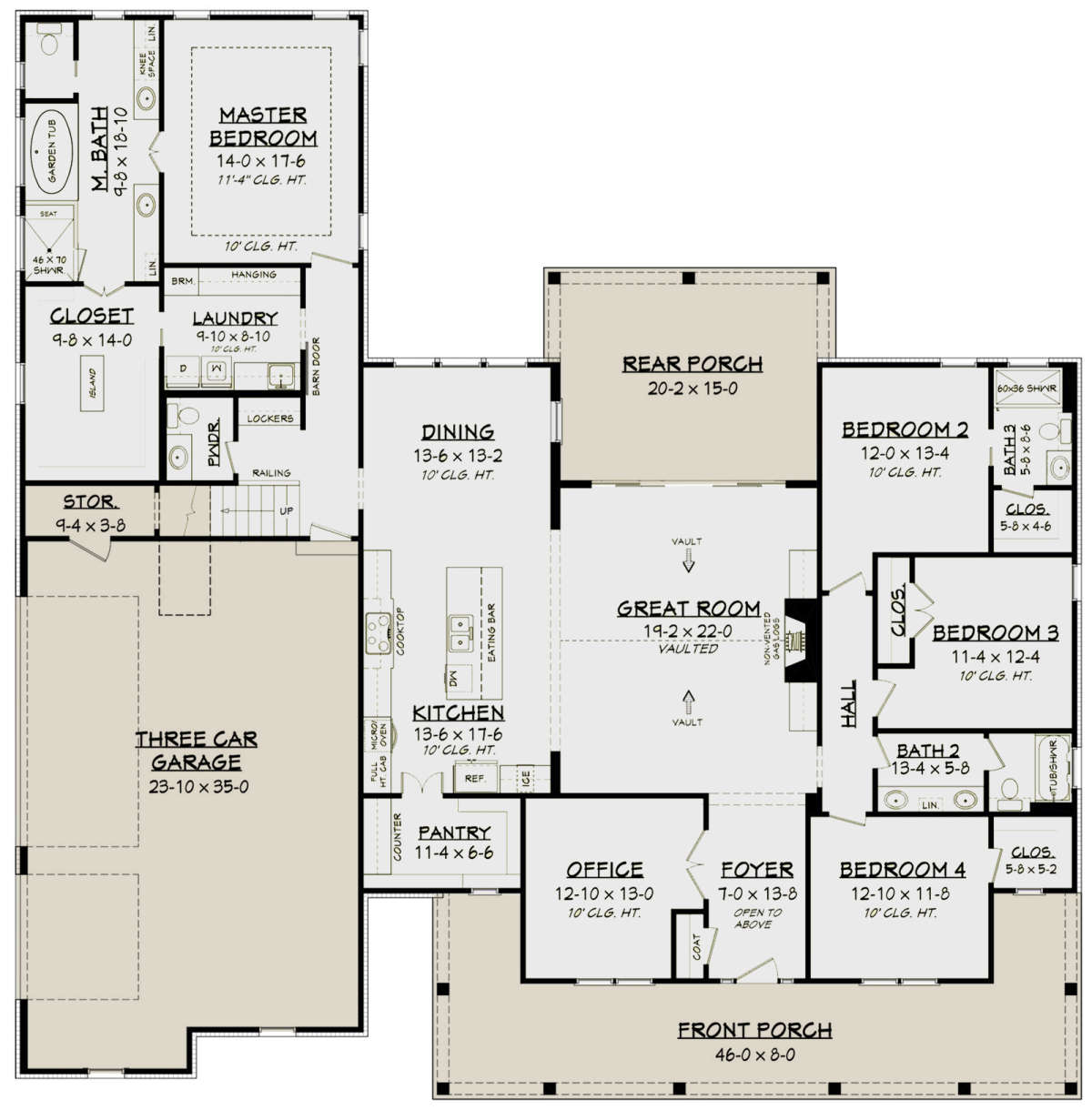 Main Floor for House Plan #041-00179