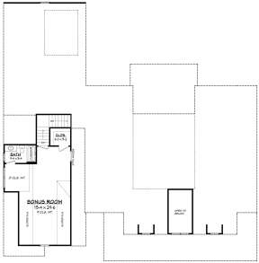 Optional Bonus Room for House Plan #041-00179