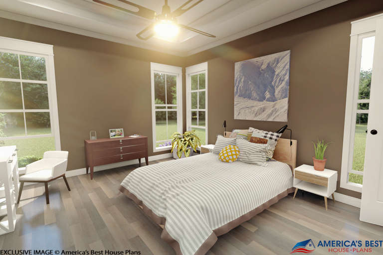 Modern Farmhouse House Plan #041-00179 Additional Photo