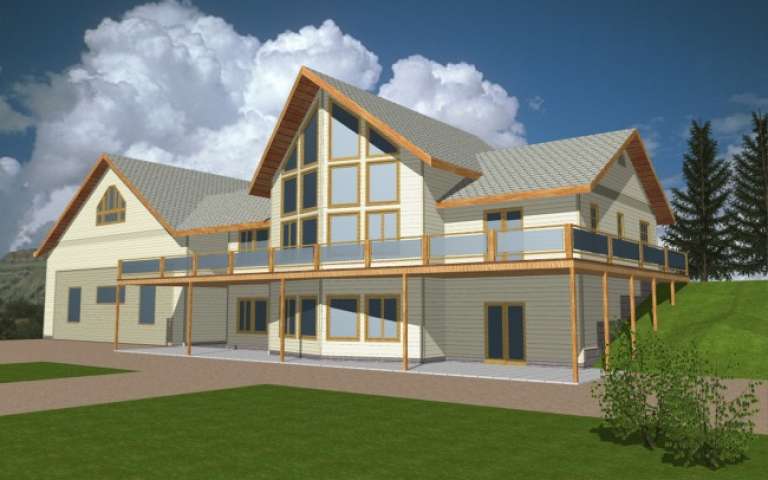 House Plan House Plan #2015 Rear Elevation