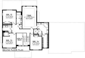 Second Floor for House Plan #1020-00161