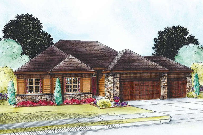 House Plan House Plan #20152 Front Elevation 