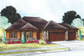 Traditional House Plan #402-01558 Elevation Photo