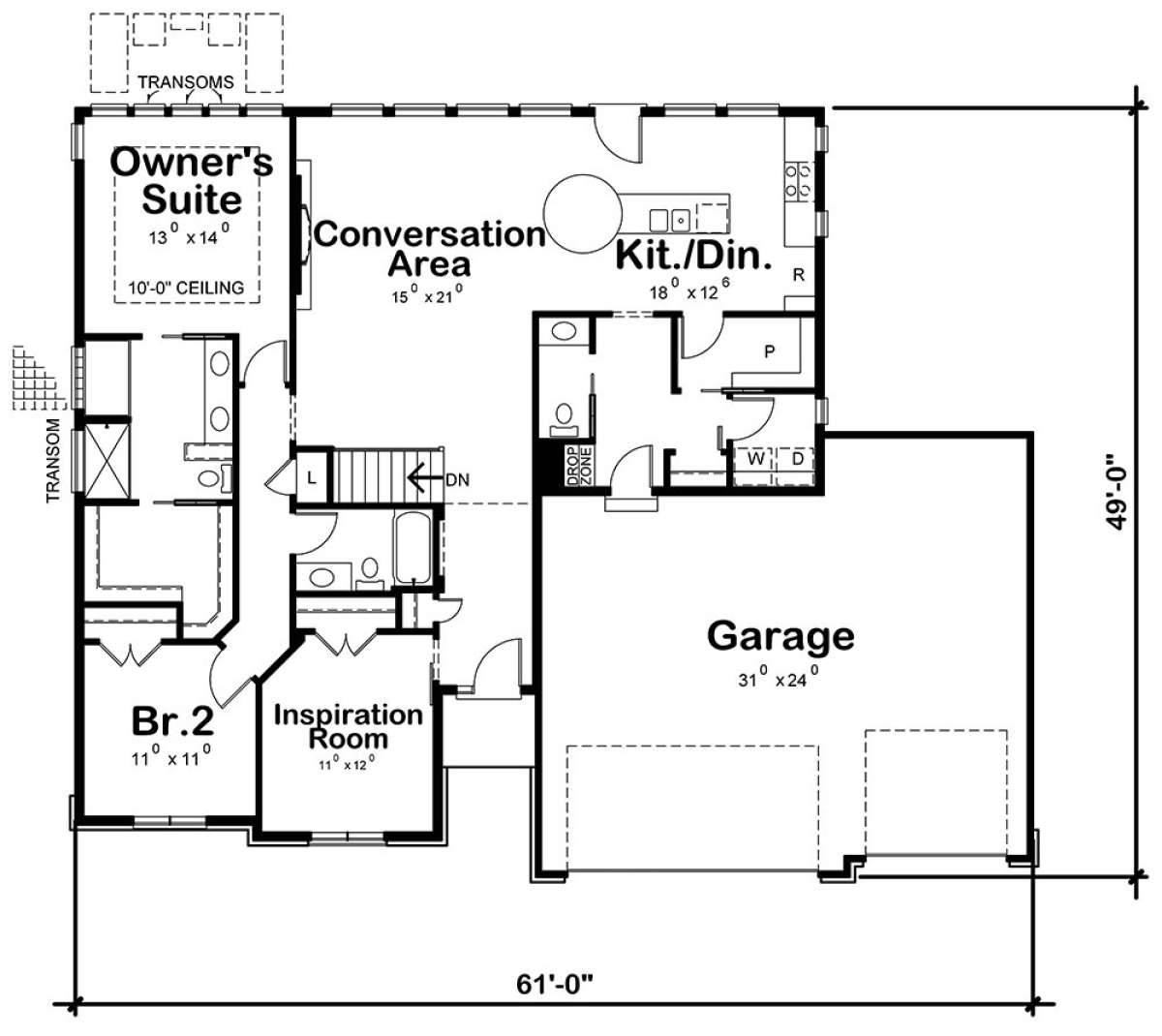 Main Floor for House Plan #402-01558