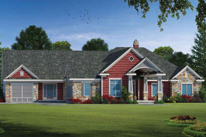 Ranch House Plan #402-01559 Elevation Photo