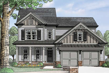 Craftsman House Plan #3418-00011 Elevation Photo
