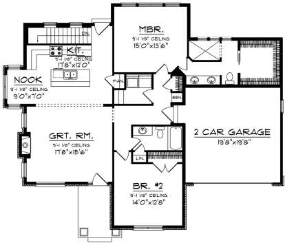 Main Floor for House Plan #1020-00165