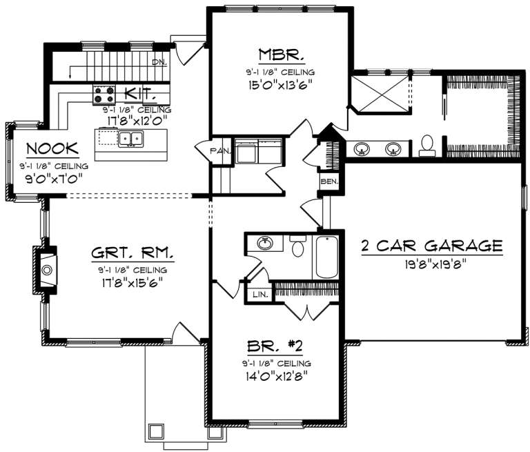 House Plan House Plan #20158 Drawing 1