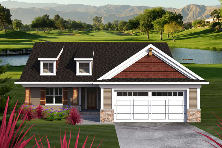 House Plan House Plan #20159 Front Elevation 