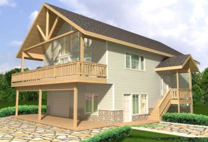 3 Bed, 1 Bath, 2279 Square Foot House Plan - #039-00555