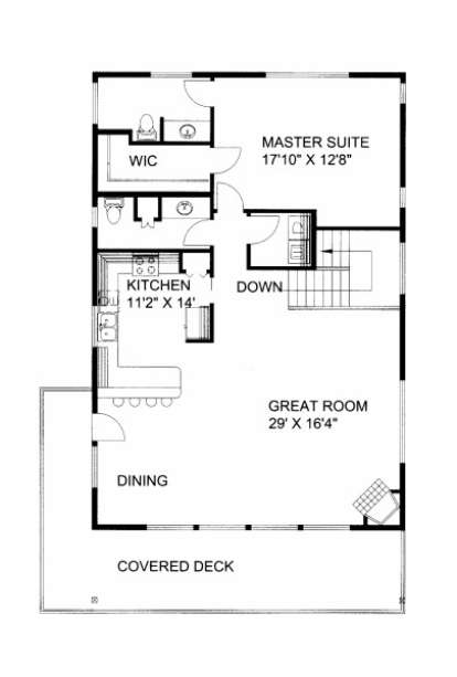 Second Floor for House Plan #039-00555