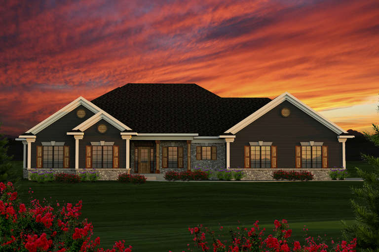 House Plan House Plan #20160 Front Elevation 