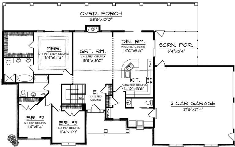 House Plan House Plan #20160 Drawing 1