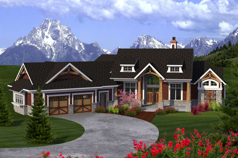 House Plan House Plan #20161 Front Elevation 