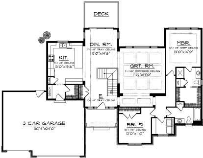 House Plan House Plan #20162 Drawing 1