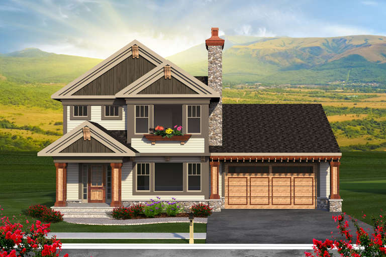 House Plan House Plan #20163 Front Elevation 