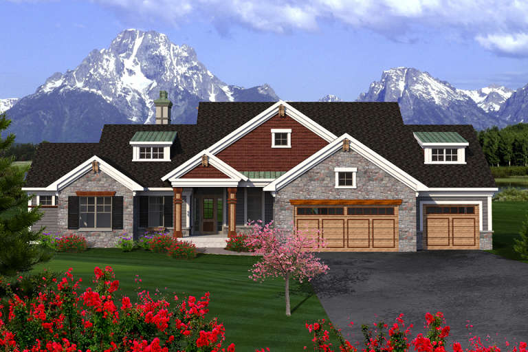 Craftsman House Plan #1020-00174 Elevation Photo