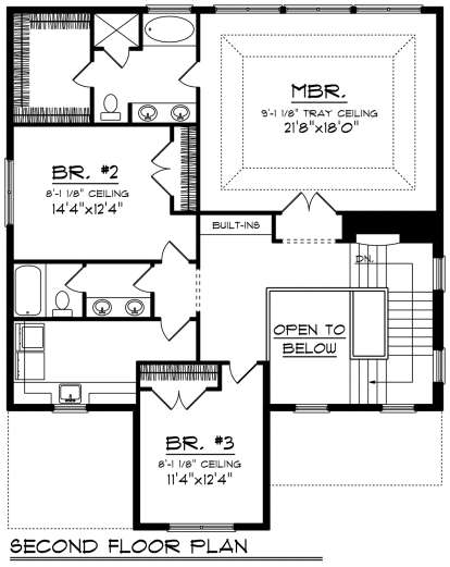Second Floor for House Plan #1020-00177