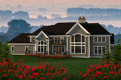 European House Plan #1020-00182 Elevation Photo