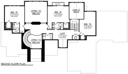 Second Floor for House Plan #1020-00182