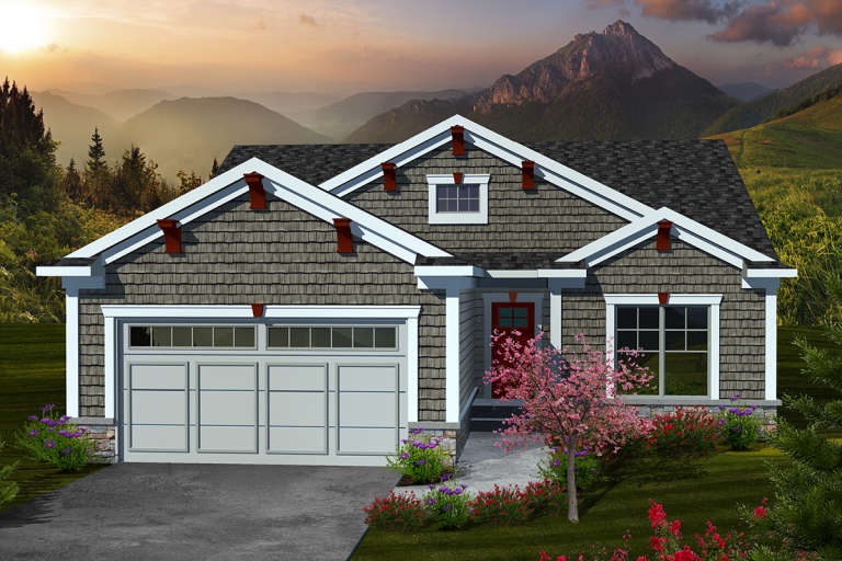 House Plan House Plan #20176 Front Elevation 