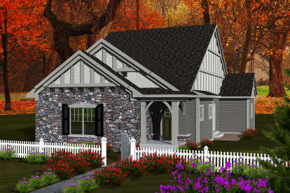 European House Plan #1020-00186 Elevation Photo