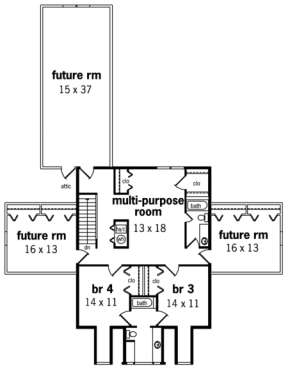 Floorplan 2 for House Plan #048-00198