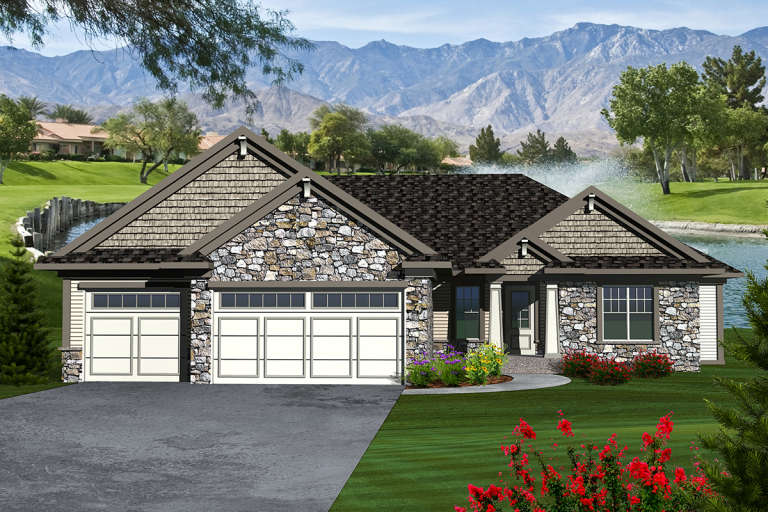House Plan House Plan #20182 Front Elevation 