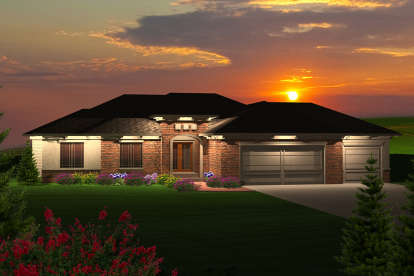 4 Bed, 2 Bath, 2181 Square Foot House Plan - #1020-00192