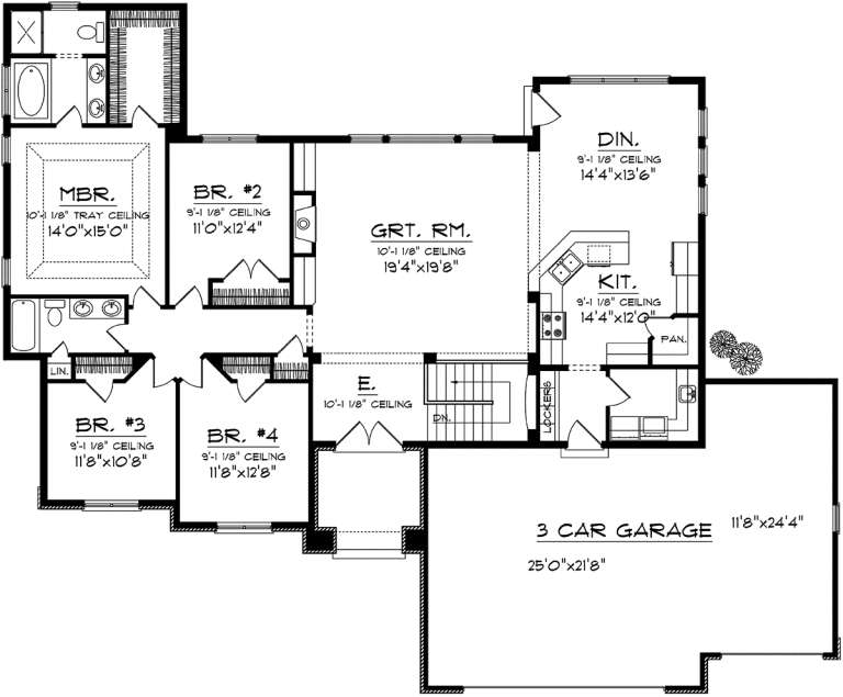 House Plan House Plan #20186 Drawing 1
