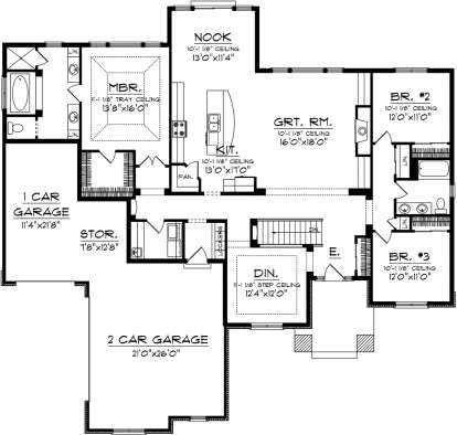 House Plan House Plan #20187 Drawing 1