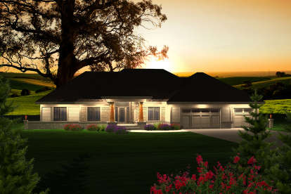 Ranch House Plan #1020-00194 Elevation Photo