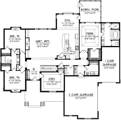House Plan House Plan #20189 Drawing 1