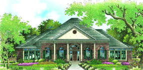 Traditional House Plan #048-00199 Elevation Photo