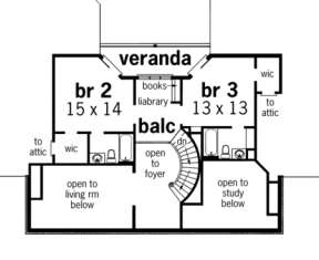 Floorplan 2 for House Plan #048-00199