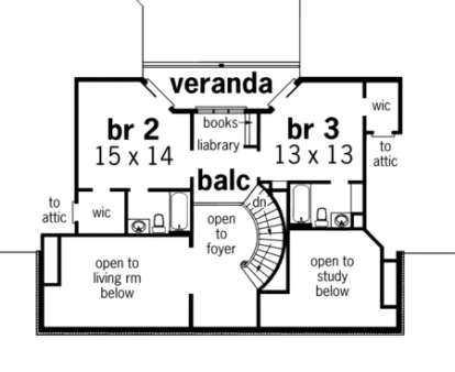 Floorplan 2 for House Plan #048-00199