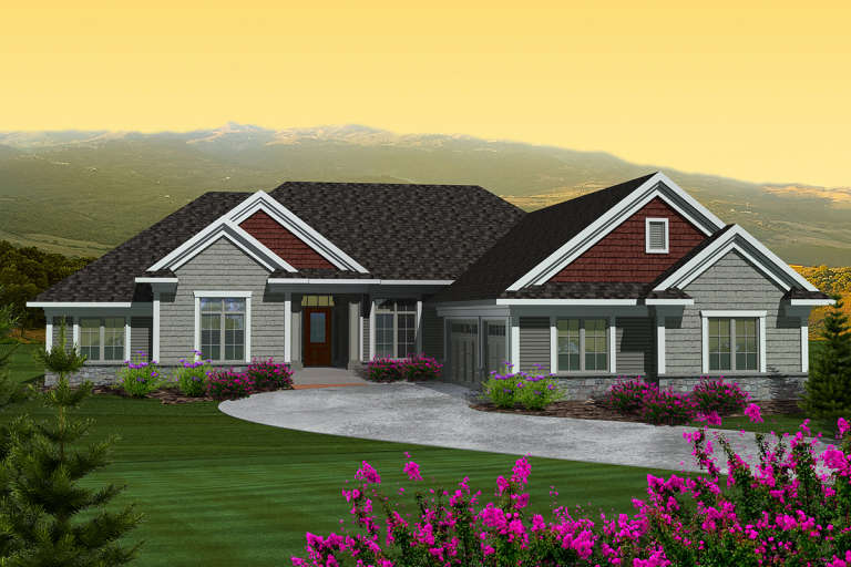 House Plan House Plan #20190 Front Elevation 