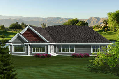 Ranch House Plan #1020-00196 Elevation Photo