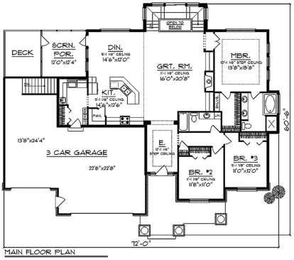 Main Floor for House Plan #1020-00197