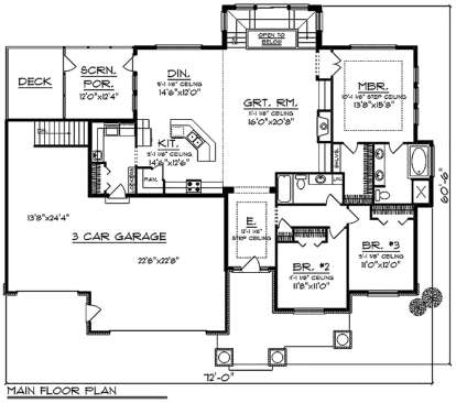 Main Floor for House Plan #1020-00197